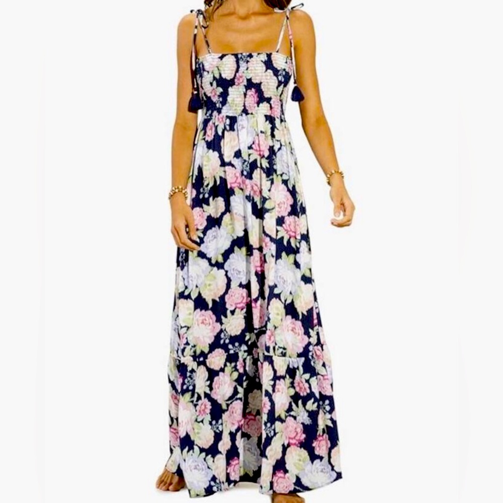 MAAJI
Midnight Garden Bewitched Tiered Cover-up Maxi Dress